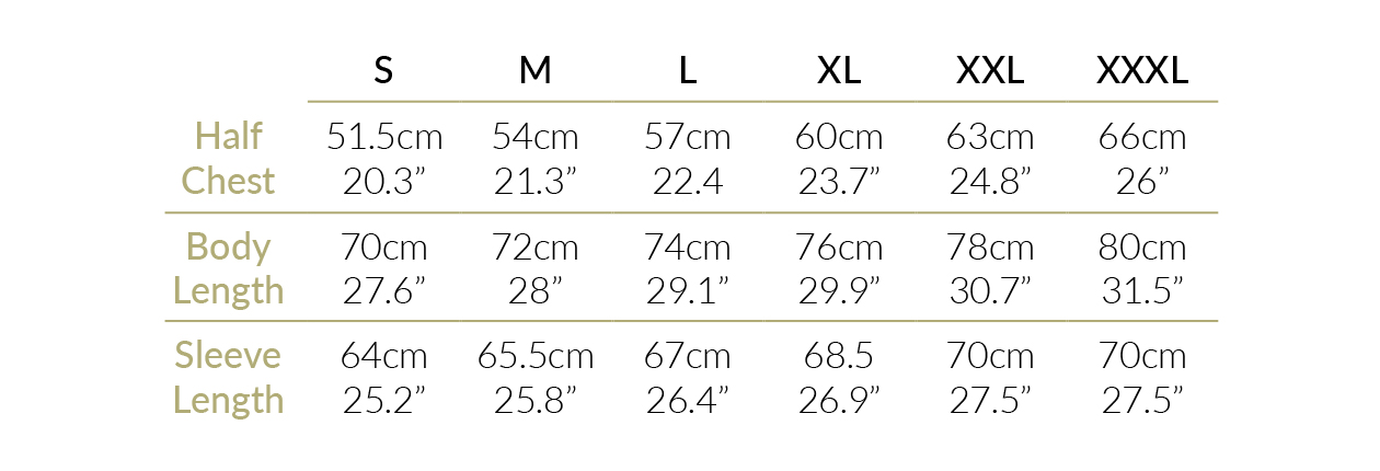 Size Guide Marshall Com